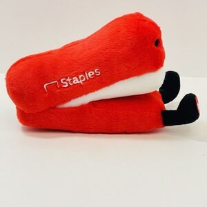 Staples Stapler Red Plush Hit Promo Office Teacher Desk